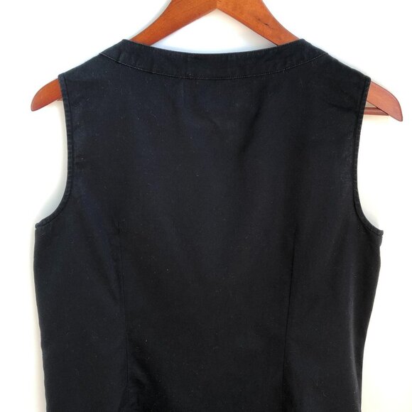 Van Heusen Cotton Button Down Shirt Black Size M - Picture 6 of 9